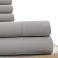 Forli 6 Piece Microfiber Full Sheet Set With Nano Technology The Urban Port, Gray Gray Microfiber