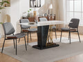 Dining Chairs Set Of 2 Mid Century Modern Retro Faux Leather Chair With Walnut Bentwood Back Upholstered Seat Metal Legs Adjustable Foot For Kitchen Dining Room Chairs Gray Pu Gray Pu Dining Room Classic Set Of 2 Foam Pu Leather