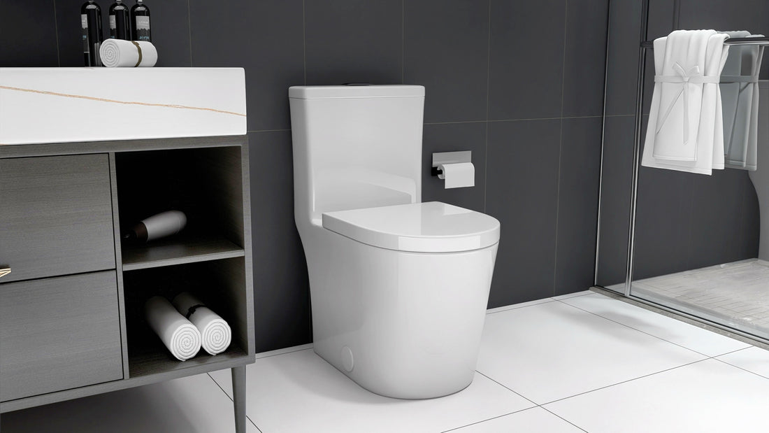 Small Compact One Piece Toilet Dual Flush,23 Inch Short Depth For Tiny Bathroom,White White Bathroom Modern Porcelain