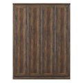 Queen Size Half Self Close And Open Murphy Bed Cabinet Space Saving Bed Perfect For Guest Room, For Bed Room, Guest Room, Home Office, Brown Box Spring Not Required Queen Brown Wood Brown Pine Murphy Pine