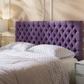 Bierman Headboard Queen Light Purple Fabric