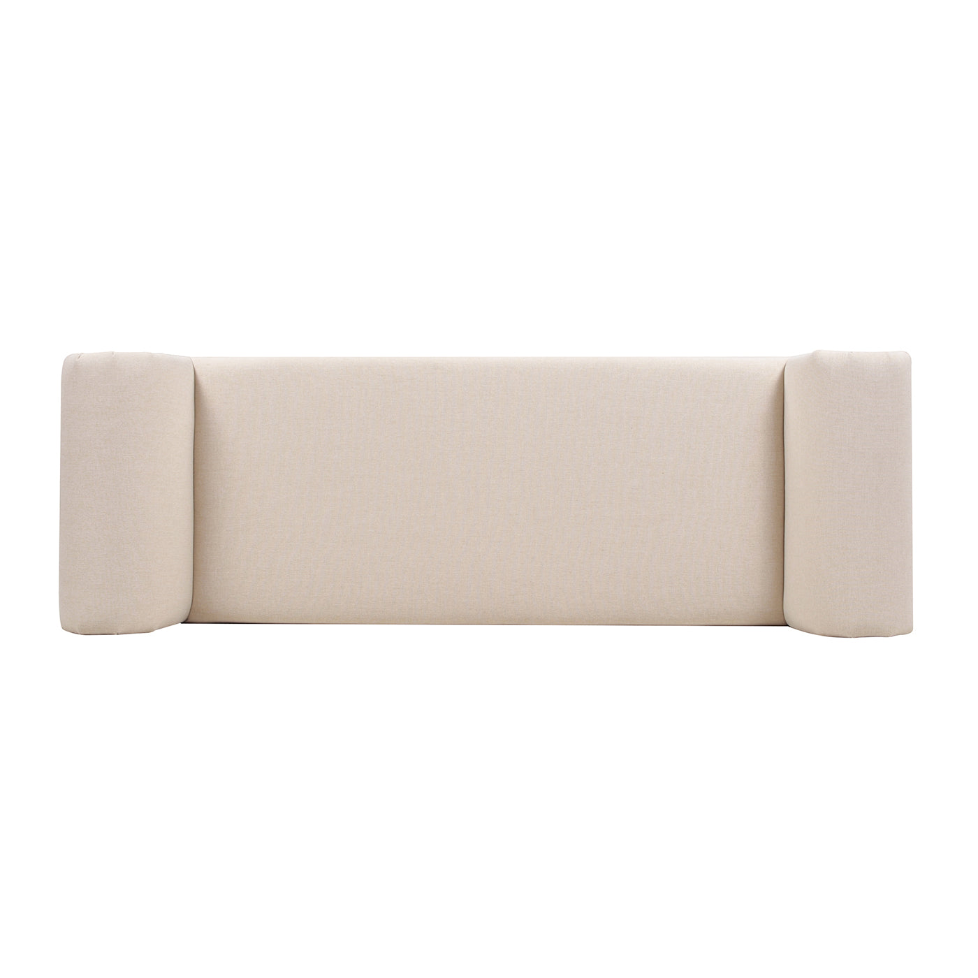 Kathy Roll Arm Entryway Accent Bench, Sky Neutral Beige Polyester Beige Foam Polyester