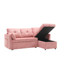 United Modular Sectional Sofa L Shaped Modular Couch With Reversible Chaise Modular Sofa Sectional Couch With Storage Seats Pink Velvet 3 Seat