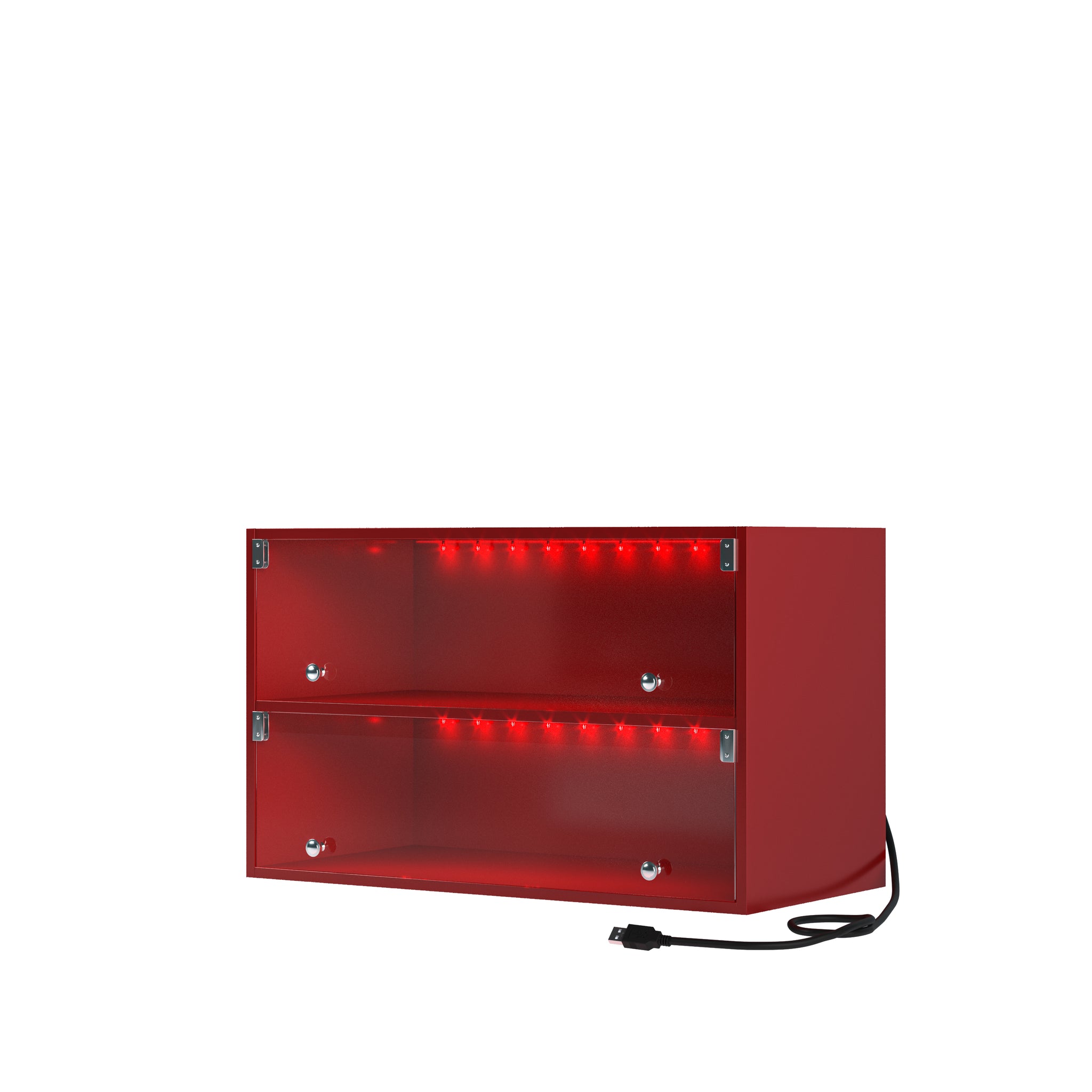 Red Glass Door Shoe Box Shoe Storage Cabinet For Sneakers With Rgb Led Light Freestanding 1 2 Drawers Red Primary Living Space Built In Lighting American Design Abs Pc Particle Board