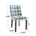 Harman Dining Chair Blue Fabric