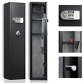 3 5 Safes For Home Rifles And Pistols With Inner Cabinet And Adjustable Shelf Black Steel