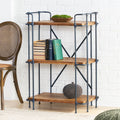 Yorktown 3 Shelf Bookcase Natural Metal & Wood