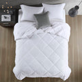 Oversized Down Alternative Comforter White Twin Twin Xl White Nylon