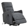 Coolmore Recliner Chair, Electric Recliner Chairs For Adults, Side Pocket Power Reclining Chair Pocket Springs Seat Cushion, Corduroy Fabric Recliner Sofa For Living Room, Bedroom, Home Theater Dg Dark Gray Foam Corduroy