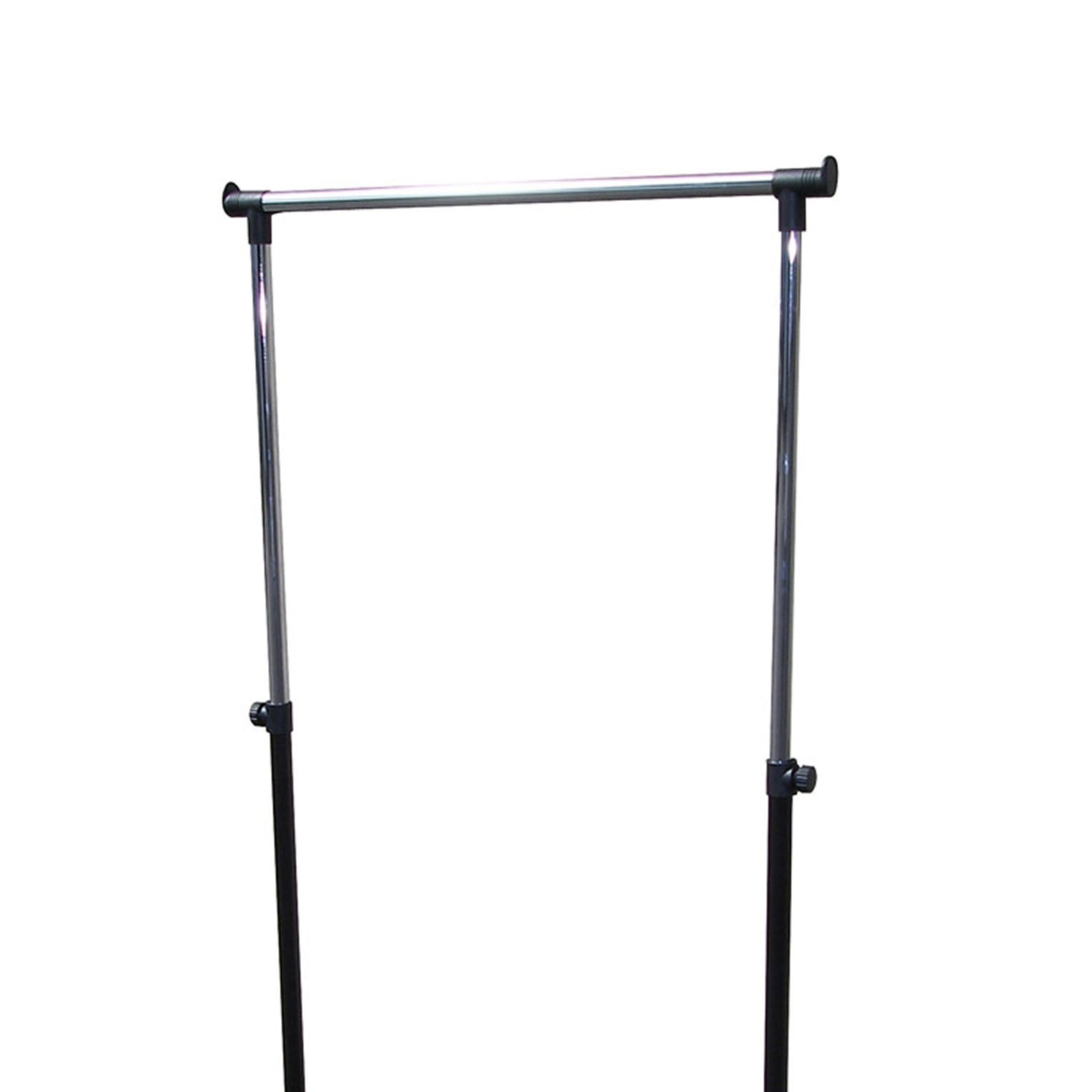 66" Tall Metal Coat Rack With Black Finish Black Wood