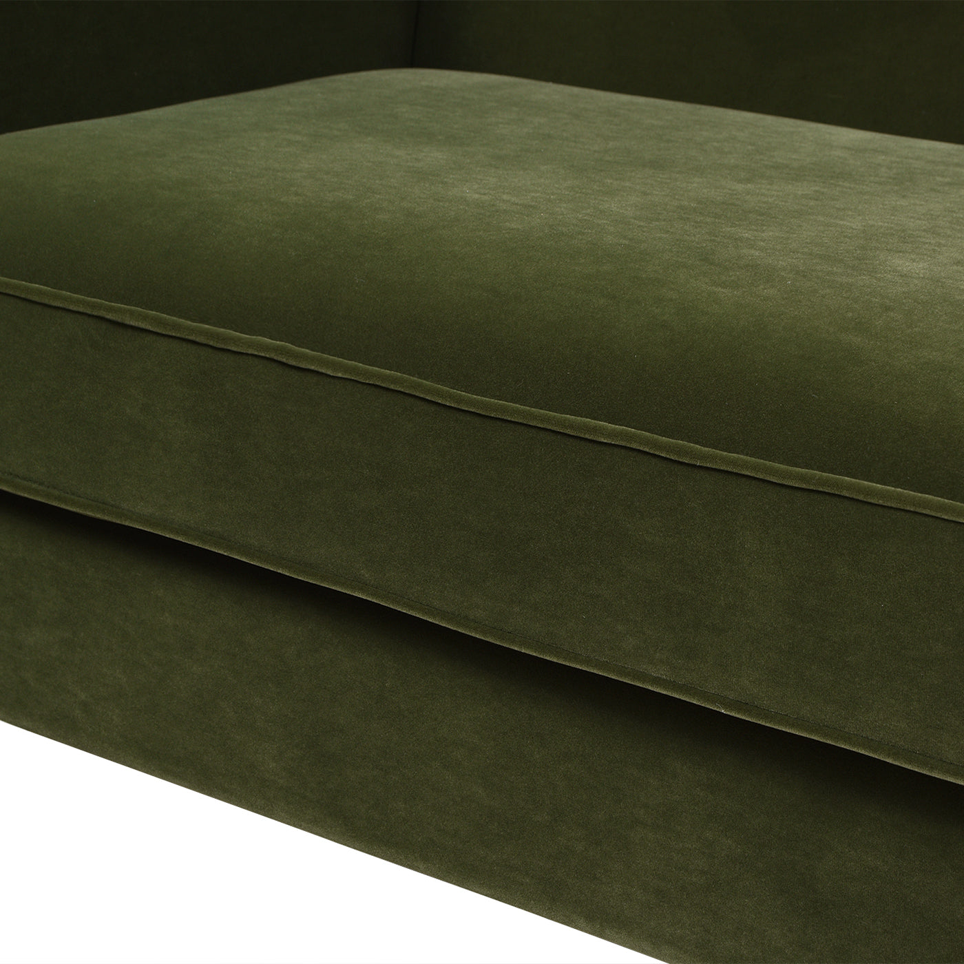 Elaine 77" Camel Back Small Space Sofa, Olive Green Performance Velvet Olive Green Foam Velvet 3 Seat