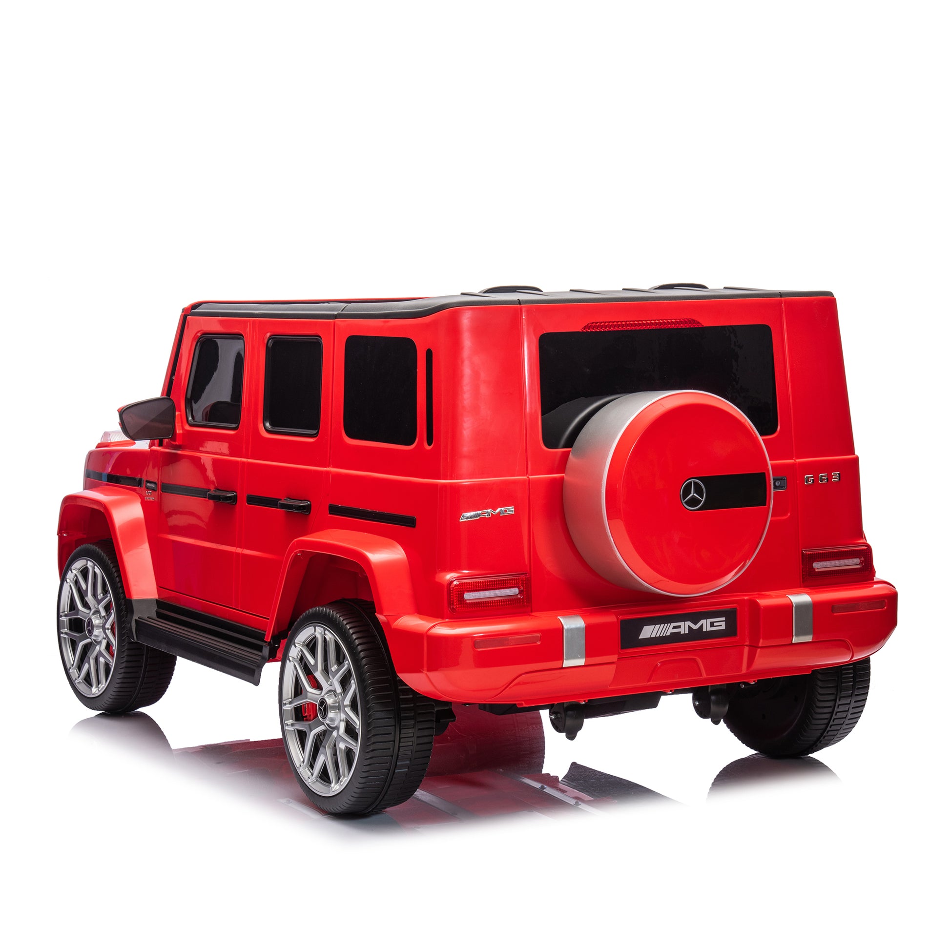 24V 2 Seater Kids Ride On Car Licensed Mercedes Benz G63 Powerful 4Wd For Kids Ages 3 8, With 7Ah Big Battery, Remote Control, Soft Braking, 4 Wheel Suspension, Led Headlight & Music,Red Red Polyethylene