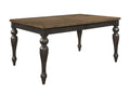 Brown Gray Finish Rectangular Extendable Table Top 18