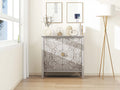 2 Door Cabinet, American Furniture, Suitable For Bedroom, Living Room, Study Light Grey Mdf