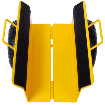 Heavy Duty Panel Dolly Slab Dolly With Handle & 2 10" Peneumatic Tires Wheels 600Lbs Load Capacity For Drywall Sheet Heavy Appliance & Material Handling All Terrain Moving Cart Panel Dolly Yellow