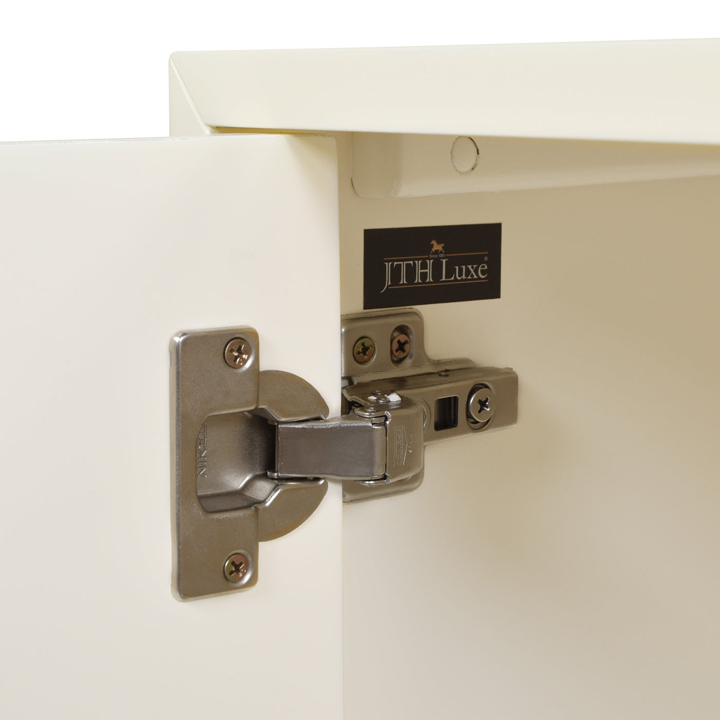 Gemini 79" Sideboard Storage Buffet, White Lacquer Birchwood White Solid Wood Mdf Solid Wood Mdf