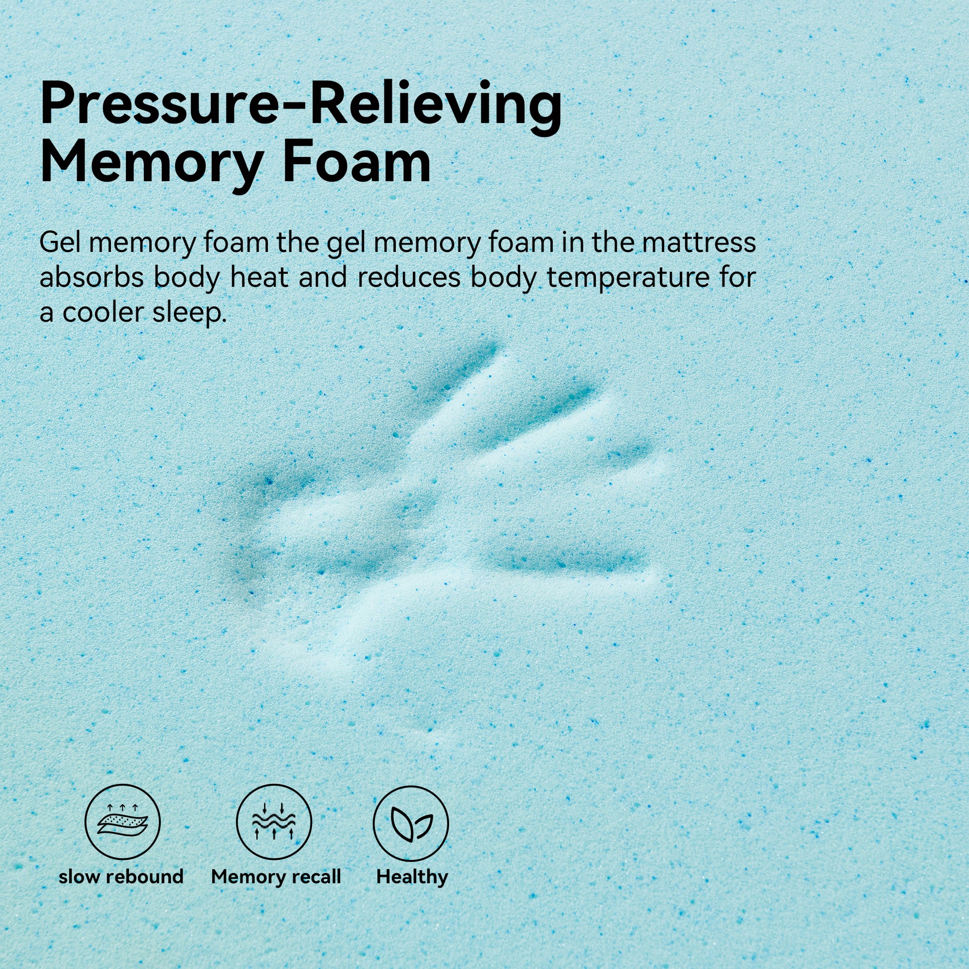 Mattress Home Mattress Bedroom Mattress Double Mattress Gel Memory Cotton Mattress Full Size Mattress Roll Pack Compression Mattress Box Mattress White Blue Foam Spring Queen