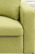 Multi Functional Storage Comfortable Double Sofa,Suitable For Living Room, Apartment, Home Office Green Fabric 2 Seat