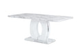 Coleen Dining Table Marble Mdf