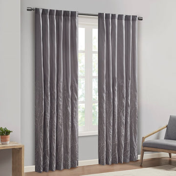 Curtain Panel Only 1 Pc Panel Grey Polyester