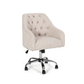 Office Chair Beige Fabric