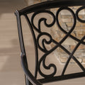 Waterbury Cast Barstool Copper Mildew Resistant Cushion Garden & Outdoor Antique,Casual,Classic Metal