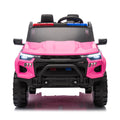 24V Two Seater Kids Ride On Electric Pickup,Kids Ride On Toy W Parents Remote Control,4Wd 800W Motors,Two Safety Belts,High Gate Safety Design,Top Warning Light, Speed 2.49 3.73Mph For Kids Aged 3 . Rose Red 50 99 Lbs Polypropylene