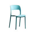 Katherina Injection Molding Pp Chair Set Of 2 Teal Polypropylene