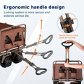 4 Folding Campers Black Brown Metal