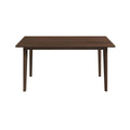 Carlos Solid Wood Dining Table Brown Solid Wood