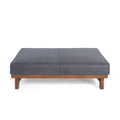 Ottoman Navy Blue Microfiber