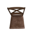 Dining Chairs Set Of 2, Brown Brown Set Of 2 Rubber Wood