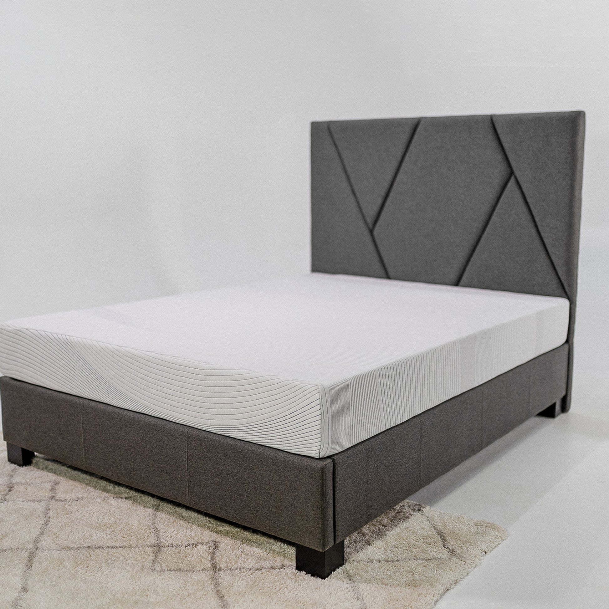 Regen 8 Inch Cooling Copper Infused Memory Foam Adult Mattress, King Size White Memory Foam Foam King