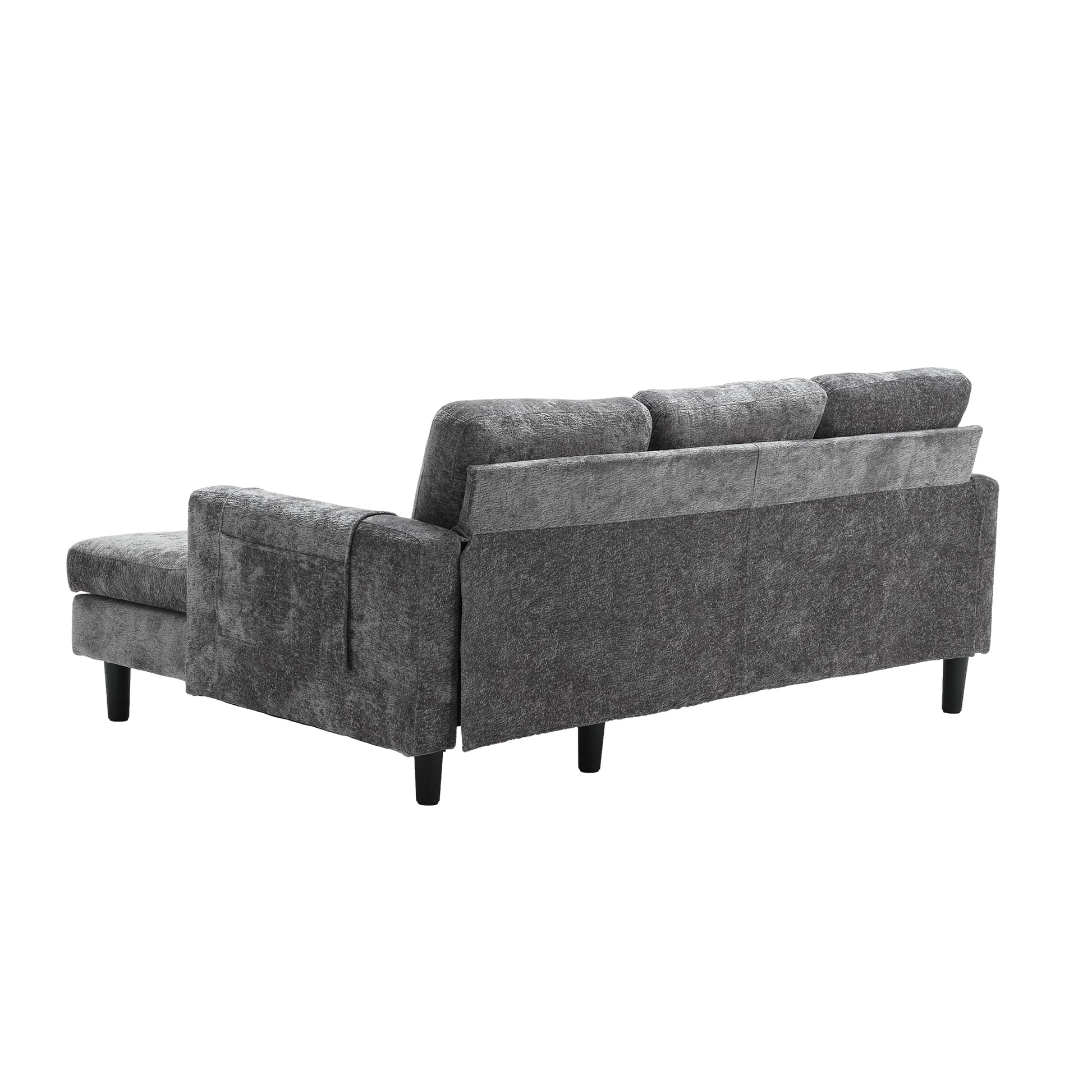 United Sectional Sofa Reversible Sectional Sleeper Sectional Sofa With Storage Chaise Gray Chenille