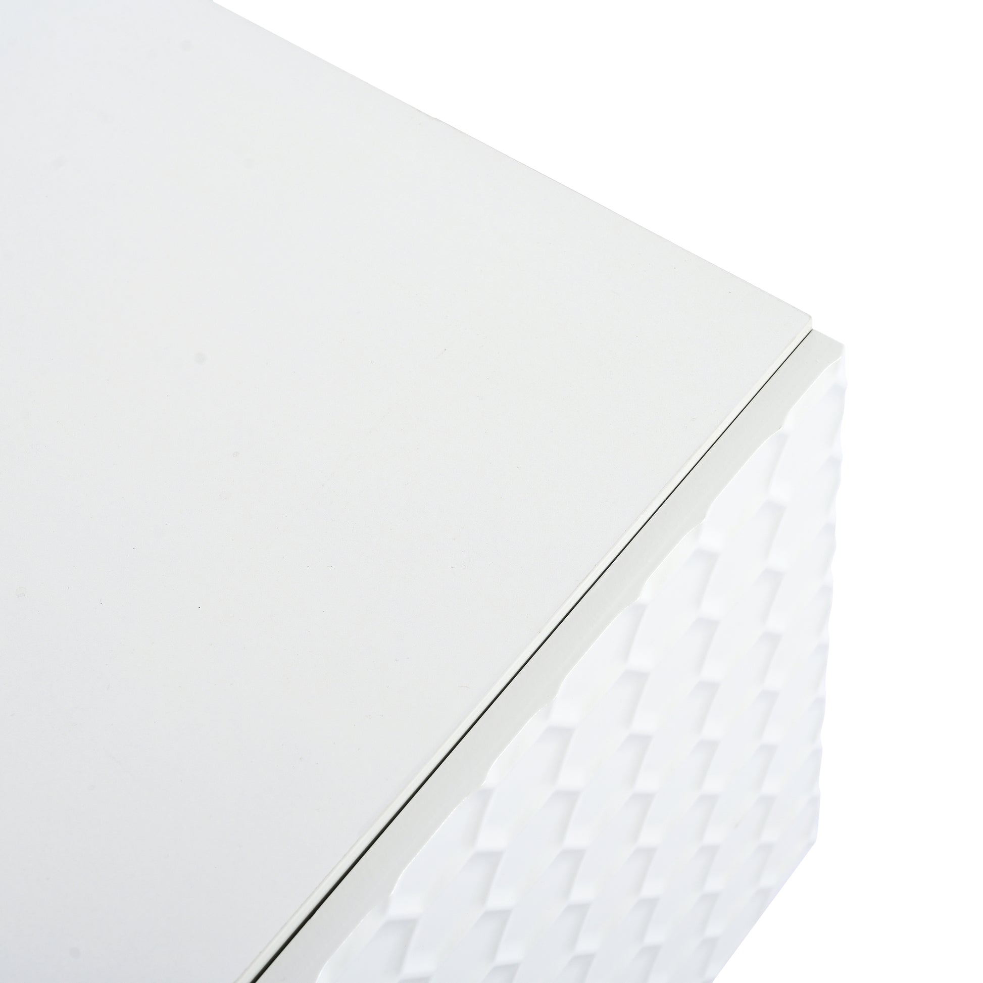 Modern Minimalist Geometric Tv Cabinet With Metal Handles And Gold Legs For Tvs Up To 80'', Multi Functional Tv Stand With Storage Cabinets, Entertainment Center For Living Room, White White Gold