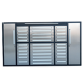 9Ft Storage Cabinet 34 Drawers Silver Steel
