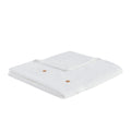 3 Piece Cotton Waffle Weave Duvet Cover Set King White Cotton