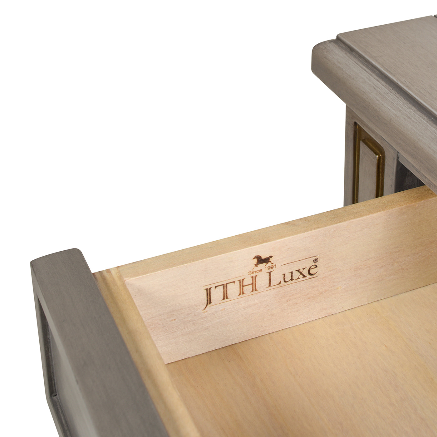 Dauphin 71" Tv Stand Storage Display Console Table, Grey Cashmere Wood Gray 70 79 Inches Solid Wood Mdf Solid Wood Mdf