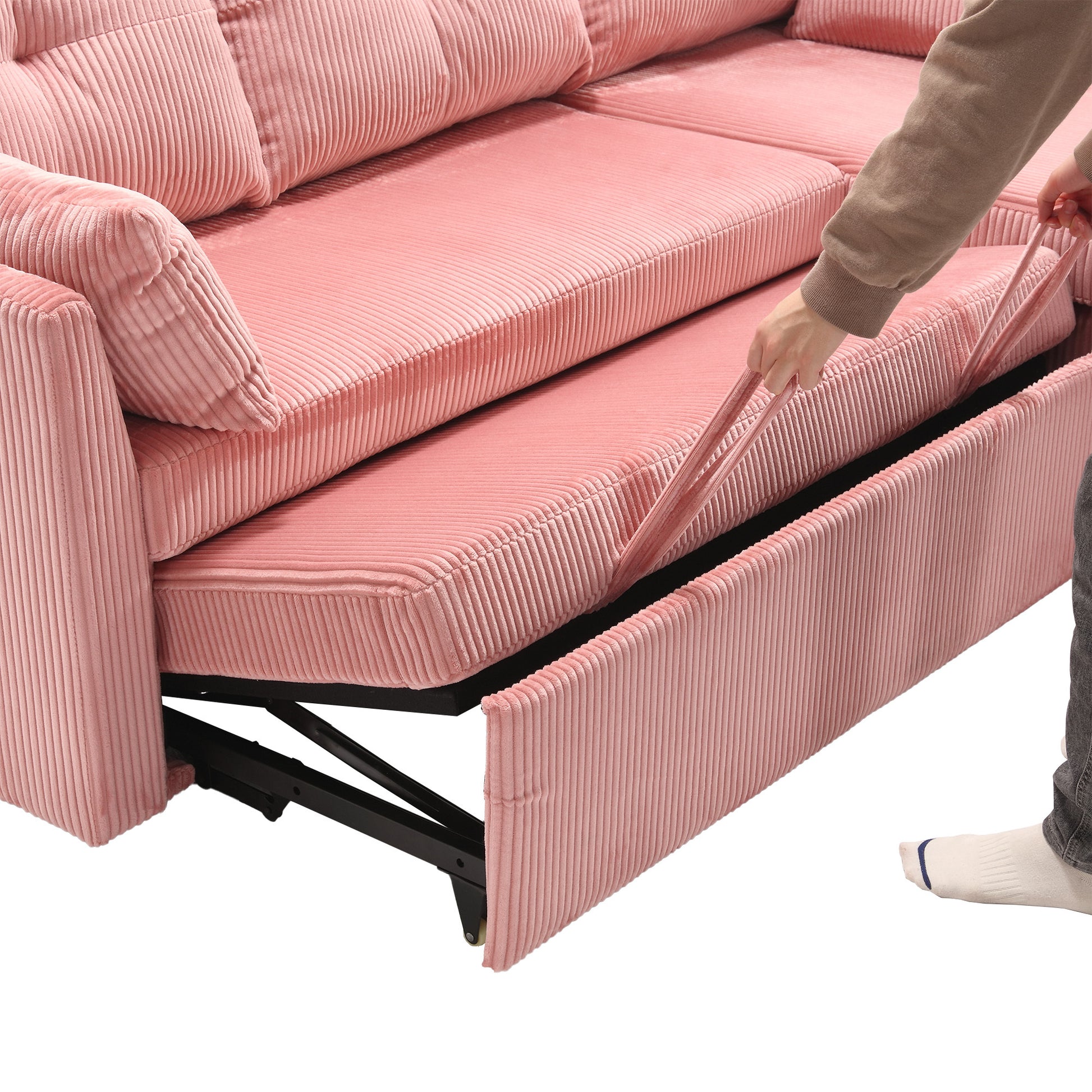 United Modular Sectional Sofa L Shaped Modular Couch With Reversible Chaise Modular Sofa Sectional Couch With Storage Seats Pink Velvet 3 Seat