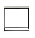 Accent Table, Console, Entryway, Narrow, Sofa, Living Room, Bedroom, Grey Laminate, Black Metal, Contemporary, Modern Grey Particle Board