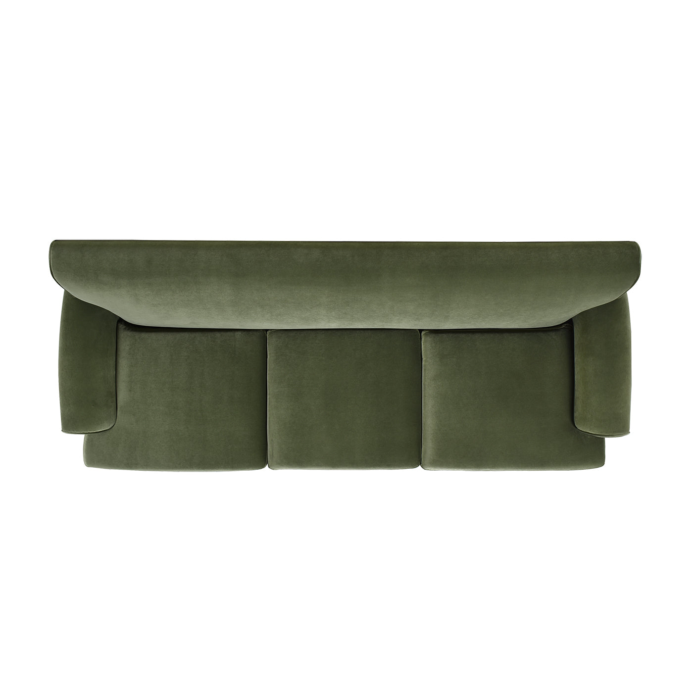 Alana Lawson Three Cushion Tightback Sofa, Olive Green Performance Velvet Green Foam Velvet 3 Seat