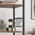 Vinsetto 2 Drawer Mobile File Cabinet With Lock & Hanging Bar, Rustic Brown Rustic Brown Particle Board