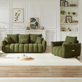 3 Seater 1 Seater Combo Sofa Modern Living Room Sofa, Teddy Sofa, Wooden Frame, 4 Cushions, Apartment Sofa Furniture Green Wood Primary Living Space Pine Foam Fabric 4 Seat