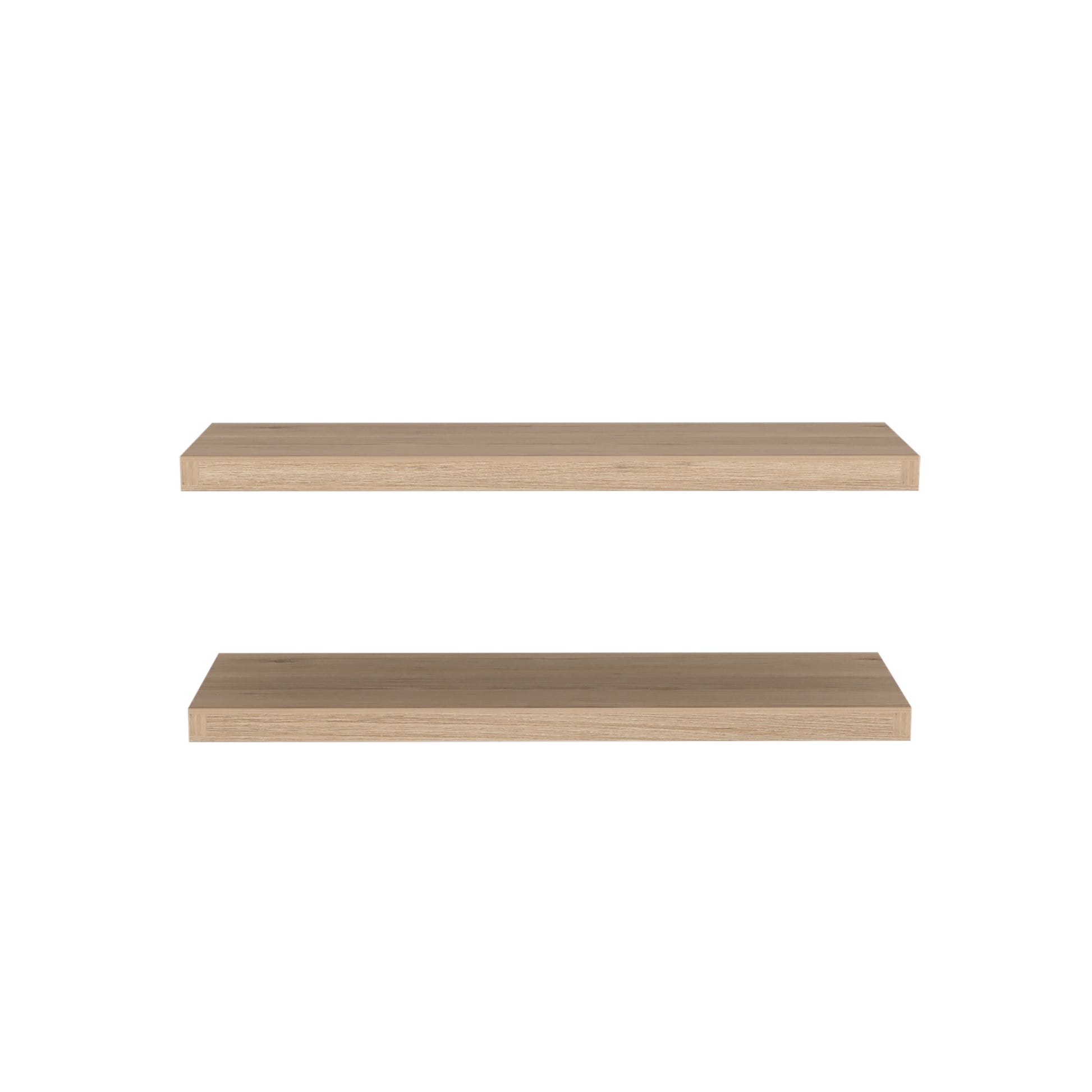 Ecco 31.5" Wide Floating Shelves Set Of 2, Shelves For Wall Decor For Bedroom, Bathroom Storage Shelves, Book Shelves For Living Room Light Pine 2 Or Less Old Pine Horizontal Primary Living Space