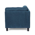 Chaise Lounge Navy Blue Fabric