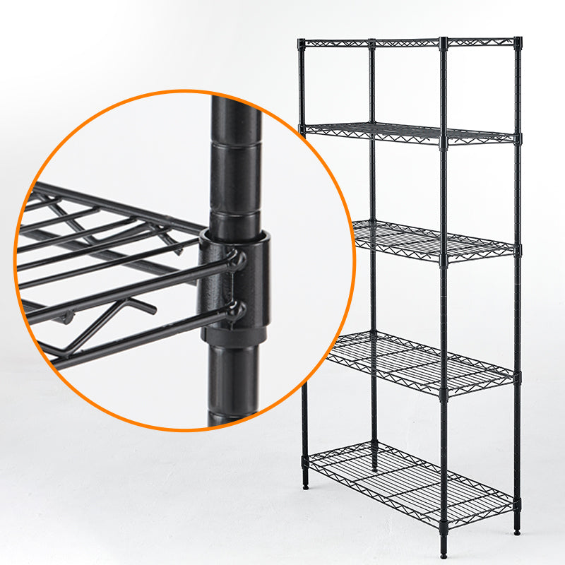 Wire Shelving Metal Storage Rack Adjustable Shelves, Standing Storage Shelf Units For Laundry Bathroom Kitchen Pantry Closet White, 36L X 14W X 71H White Primary Living Space Metal Adjustable Shelves Metal