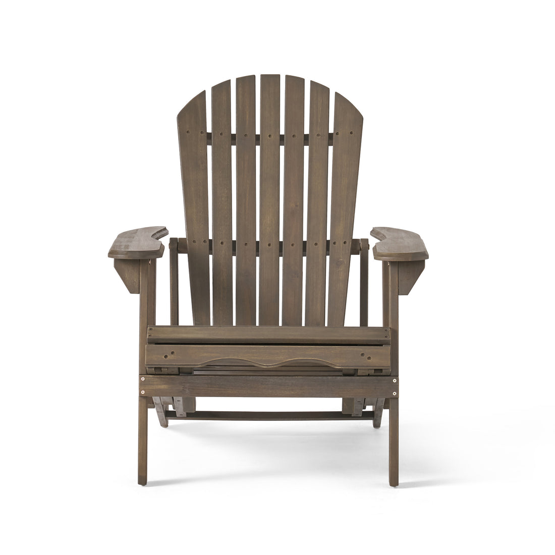 Malibu Reclining Adirondack Chair Grey Acacia Wood