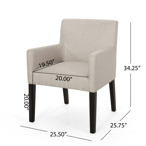Arm Chair Beige Fabric
