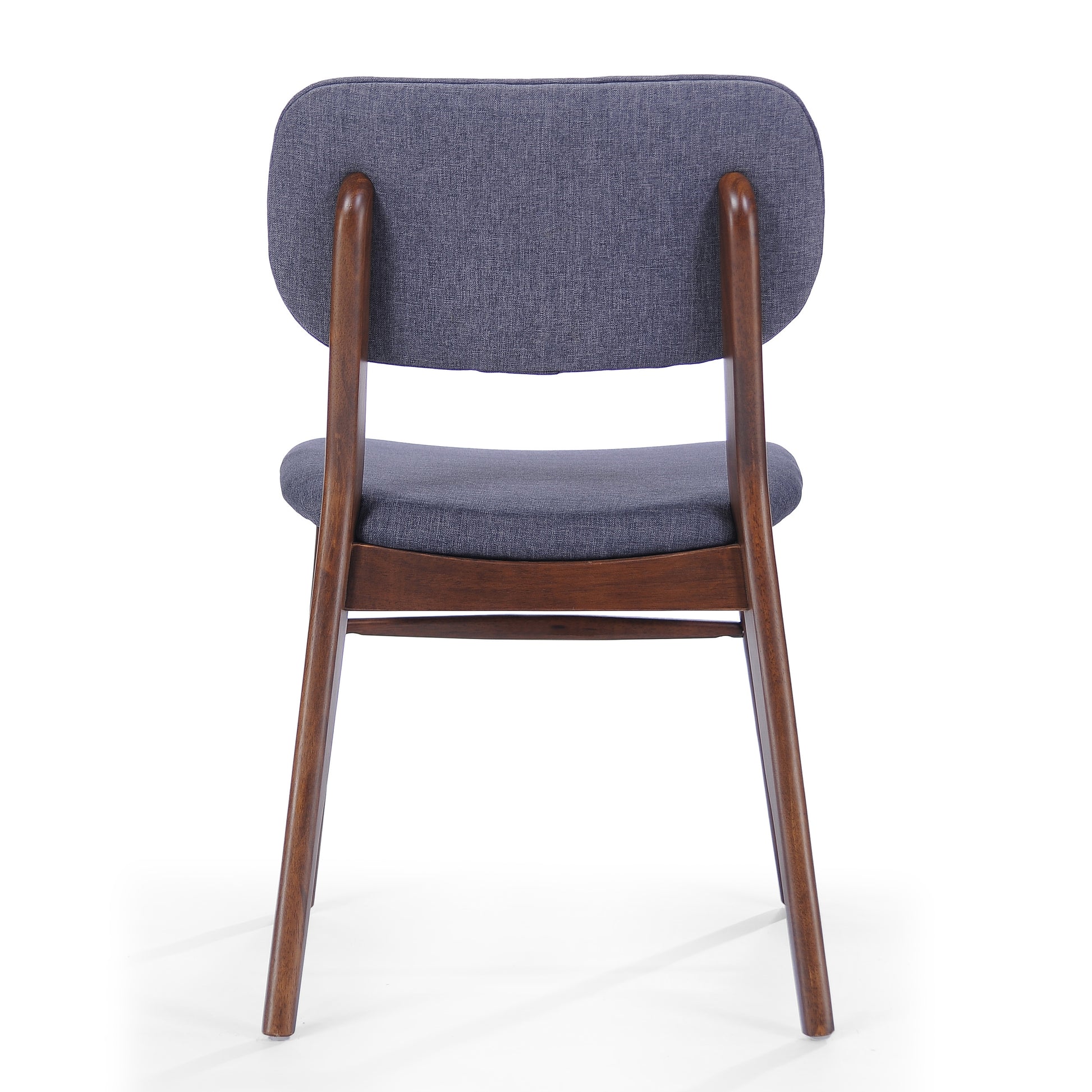 Chair Set Of 2 Charcoal Fabric