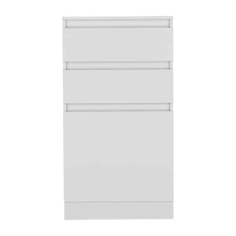 Dresser Asturias, Jewerly Box, White Finish White Particle Board